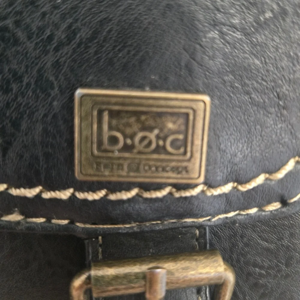 Black Leather Crossbody Bag